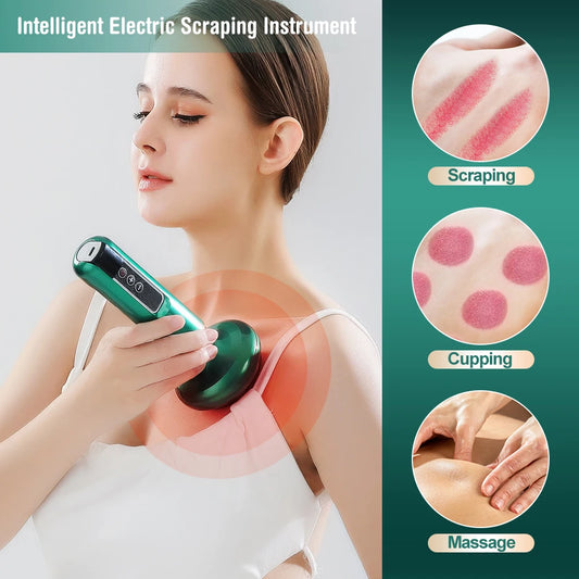 Smart Electric Cupping Massager with Heat & Gua Sha