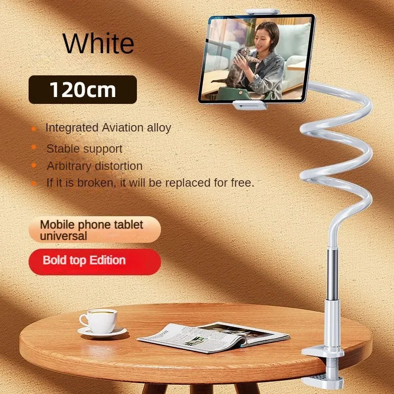 Tablet Stand for Desk Clip Rotating Lazy Flexible Gooseneck Clamp Universal Long Arm Mount for Ipad Bed Desk Mobile Phone Holder