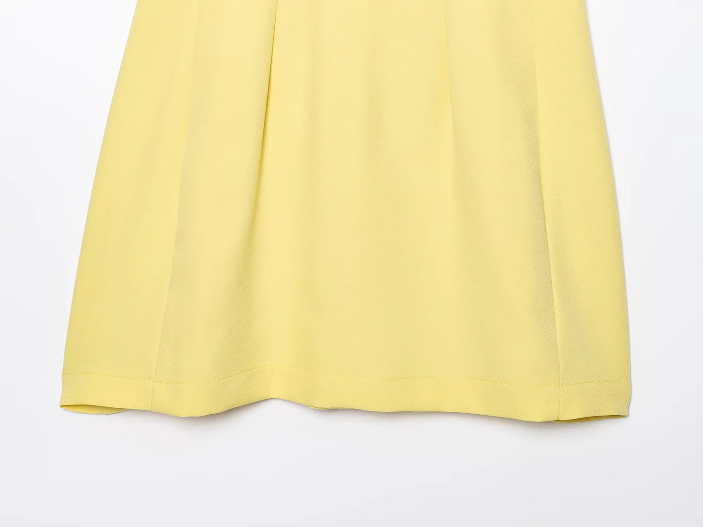 Yellow Slim Fit Mini Dress – Summer 2025 Casual Chic