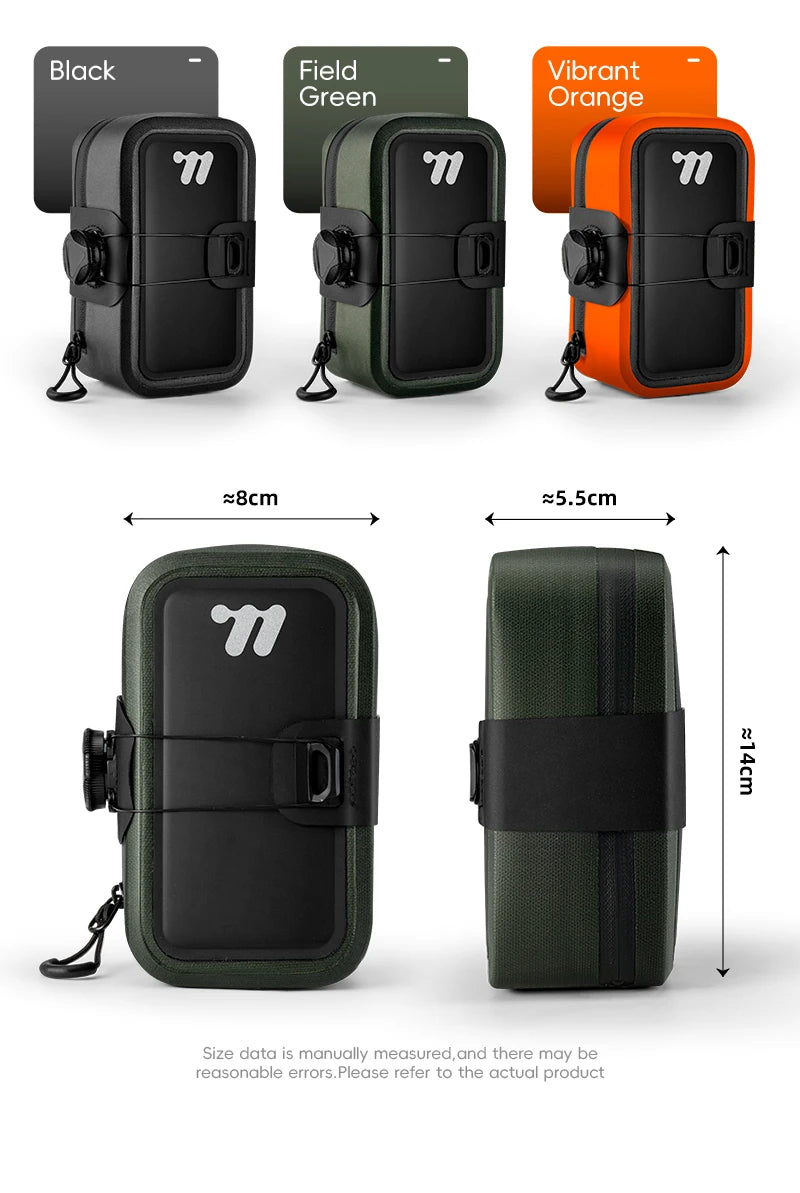 Waterproof Bike Saddle Bag – Compact 600D TPU Cycling Storage by West Biking
