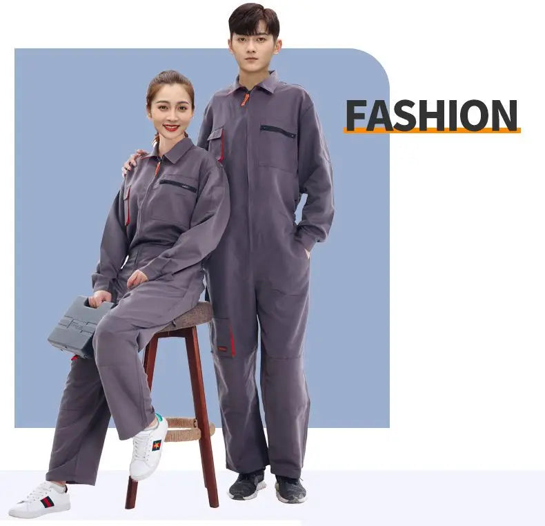 Work Overall Uniform Men Women Working Coveralls Welding Suit Car Repair Workshop Mechanic Plus Size Clothes