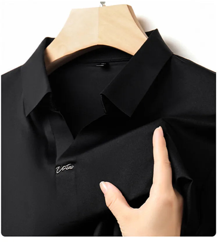 Men’s Stretch Polo Shirt – Quick-Dry Business Casual (M-4XL)