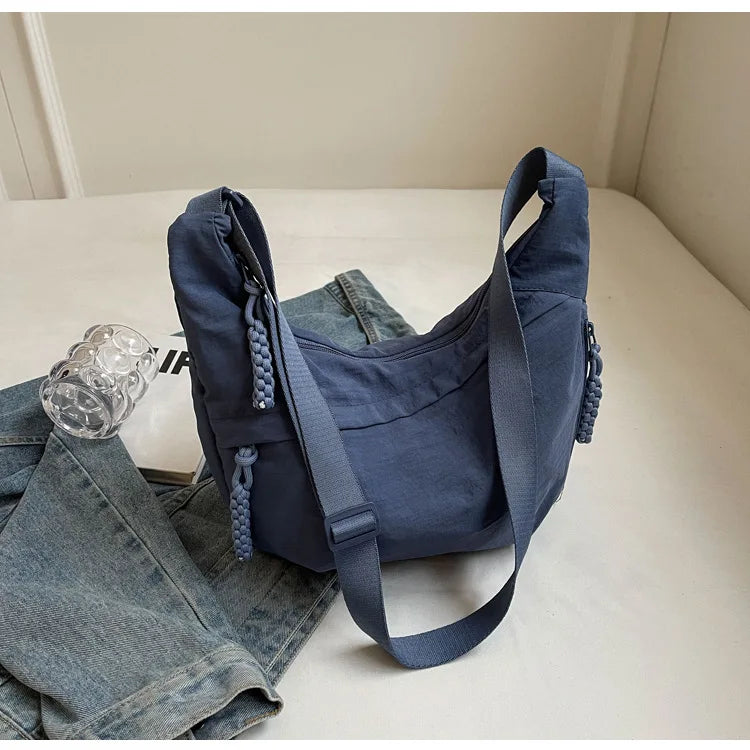 Unisex Oxford Crossbody Messenger Bag – Large Capacity & Casual Style