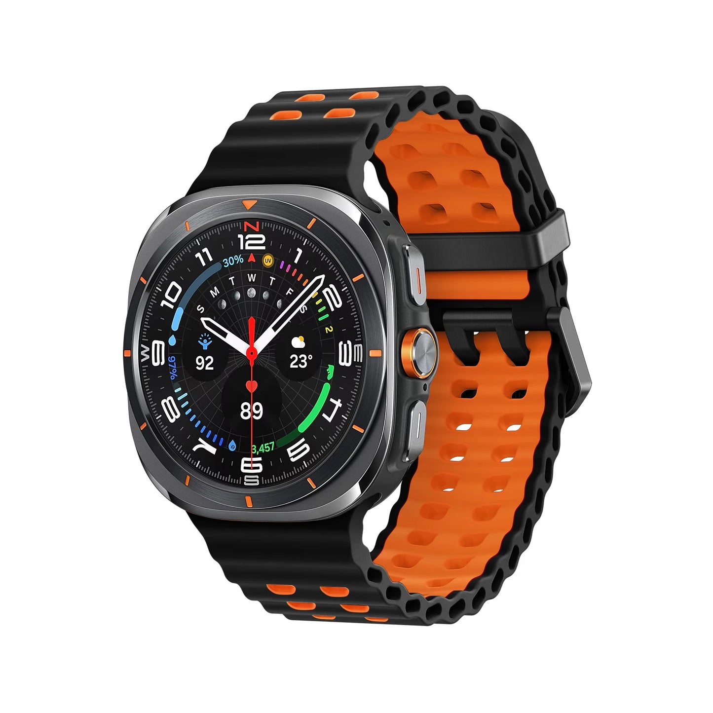 Marine Band For Samsung Galaxy Watch ultra Strap 47mm Accessories Two color Sport silicone Bracelet Galaxy Watch 7 ultra Straps
