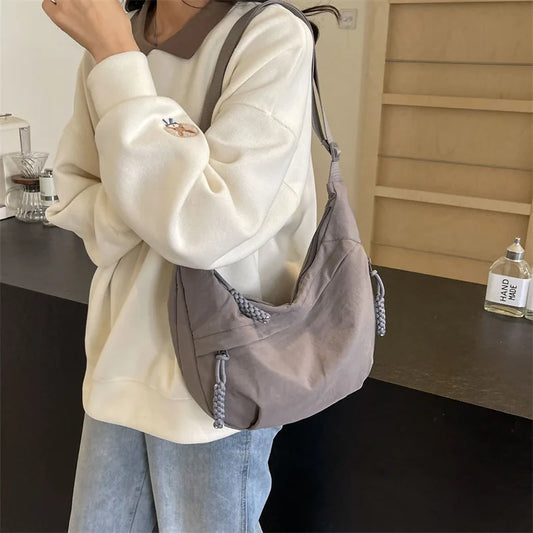 High-Capacity Nylon Crossbody Shoulder Bag for Women