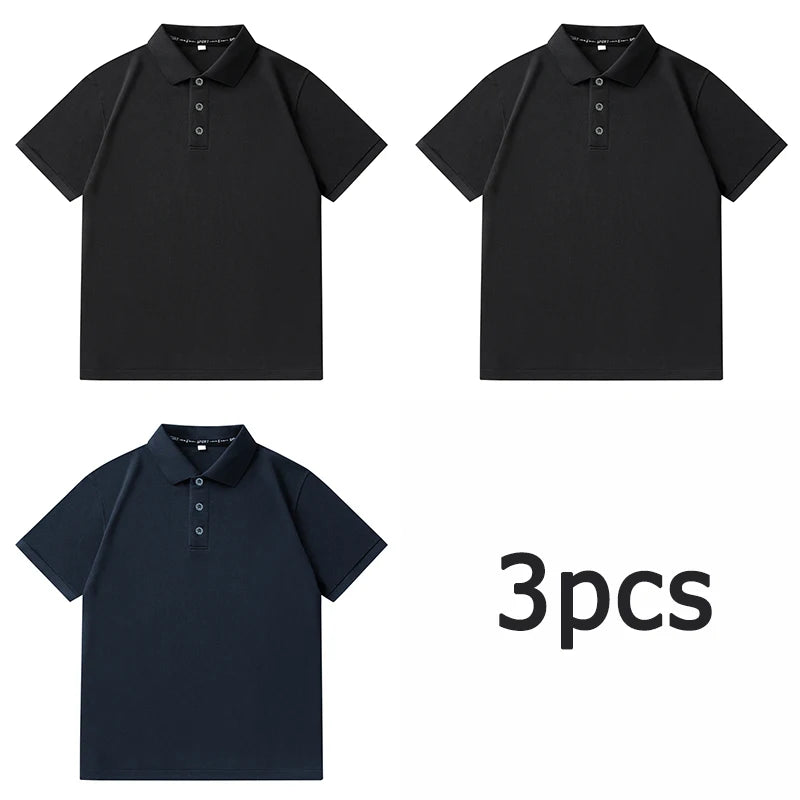 Men’s Plus Size Polo Shirt – Oversized Casual Tee (1XL–7XL)