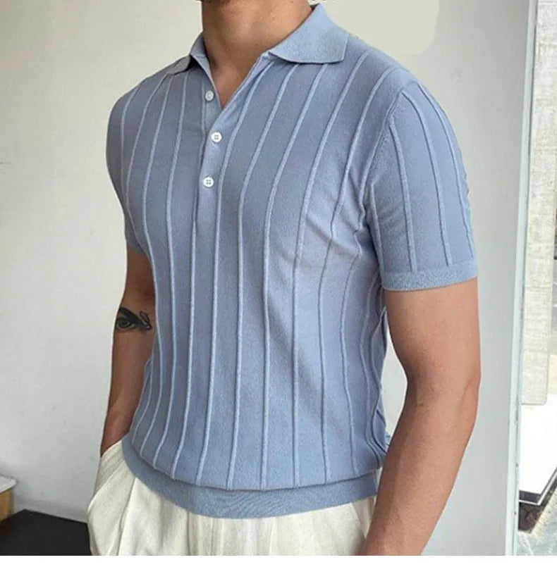 Men’s Slim Fit Polo Shirt – Breathable Short Sleeve Casual Top (M-3XL)