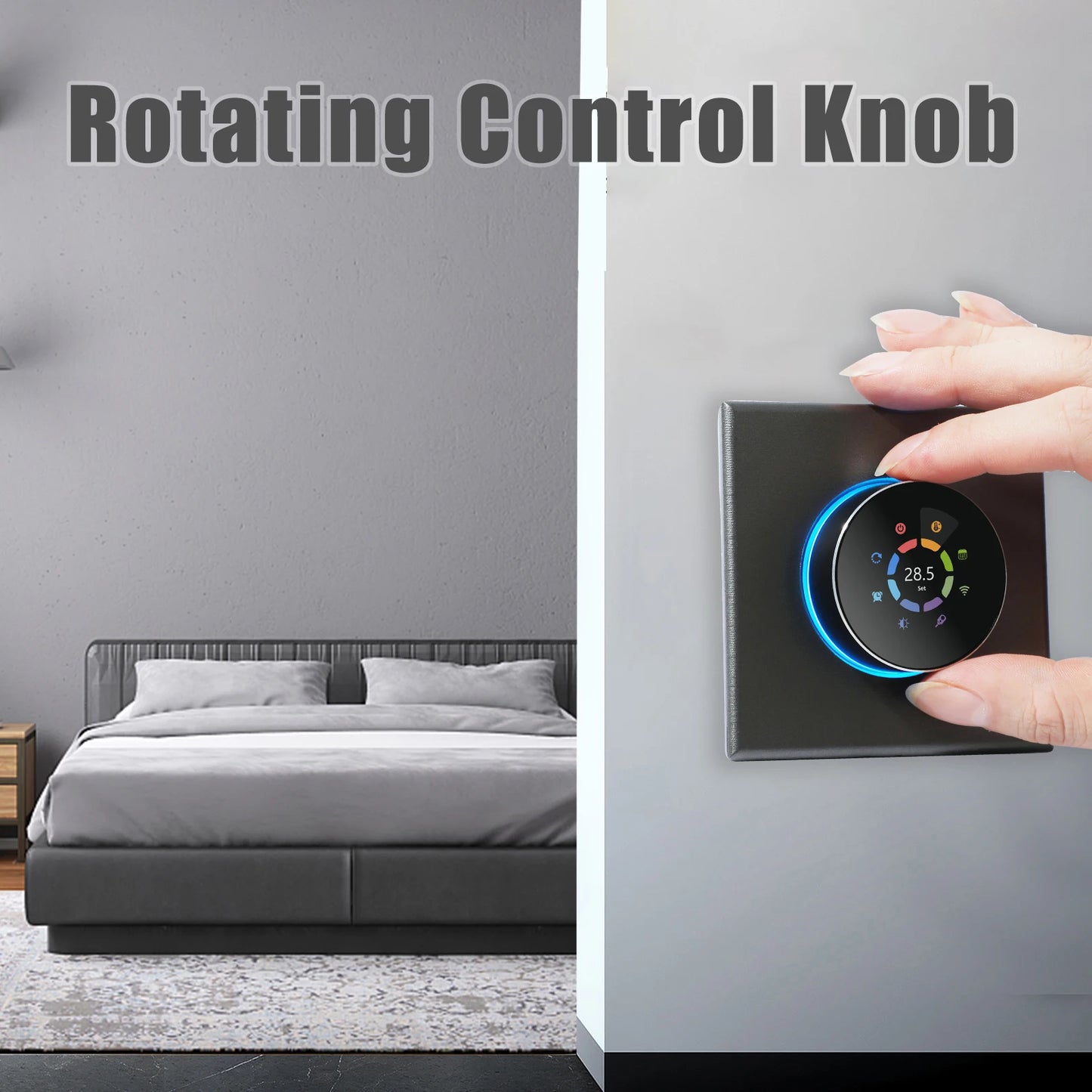 WiFi Smart Thermostat Temperature Controller Weekly Programmable Button Control/ Mobile APP/ Voice Control Compatible with Alex