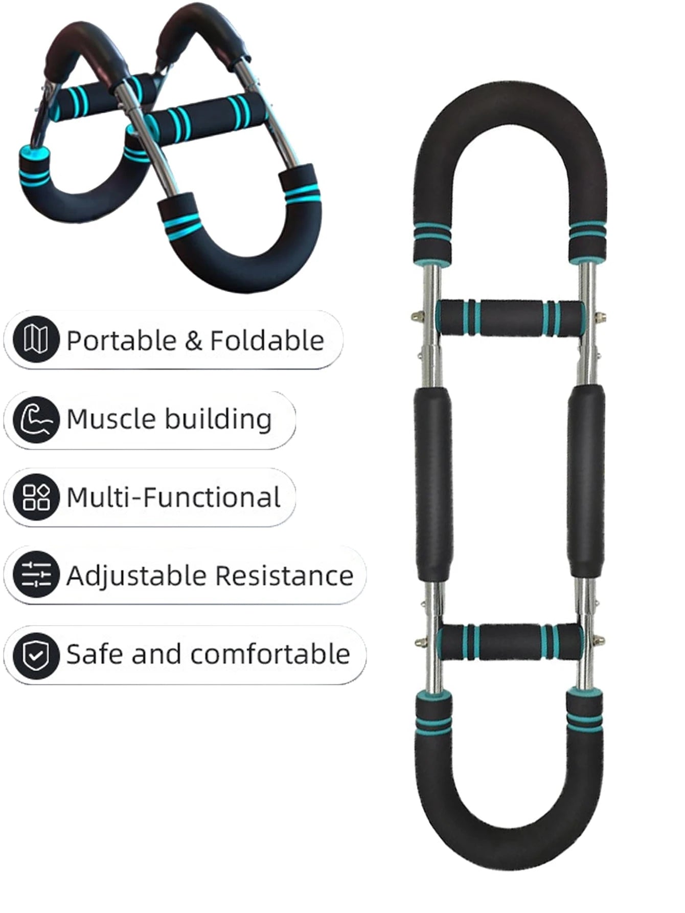 Adjustable Arm & Chest Expander – Upper Body Strength Trainer for Home & Travel Workouts