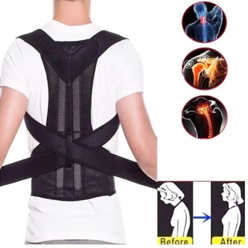Adjustable Kids Back Posture Corrector with Waist Support