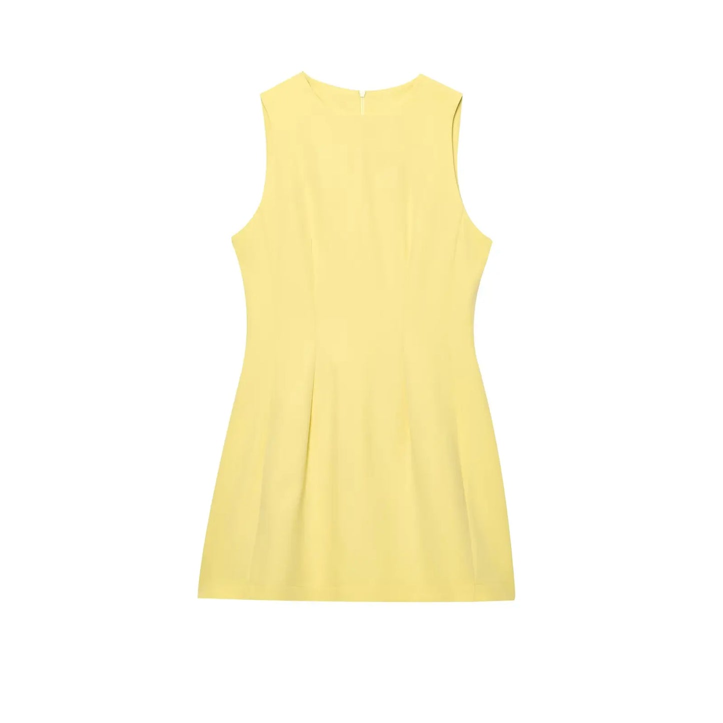 Yellow Slim Fit Mini Dress – Summer 2025 Casual Chic