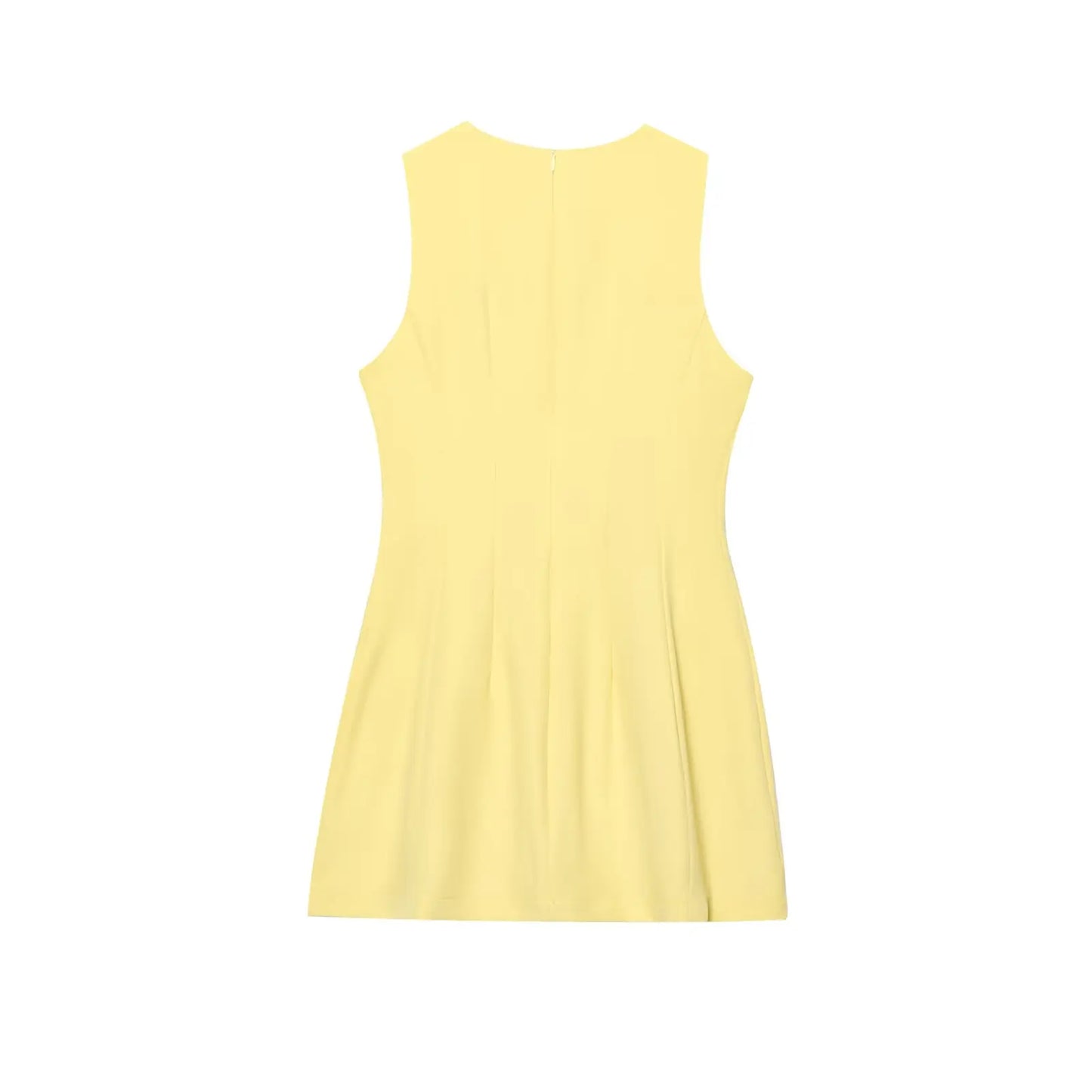 Yellow Slim Fit Mini Dress – Summer 2025 Casual Chic