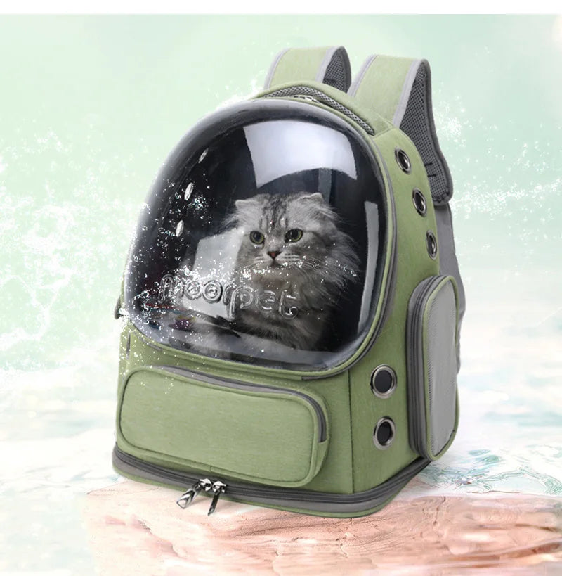 Transparent Cat Carrier Backpack – Breathable Travel Bag