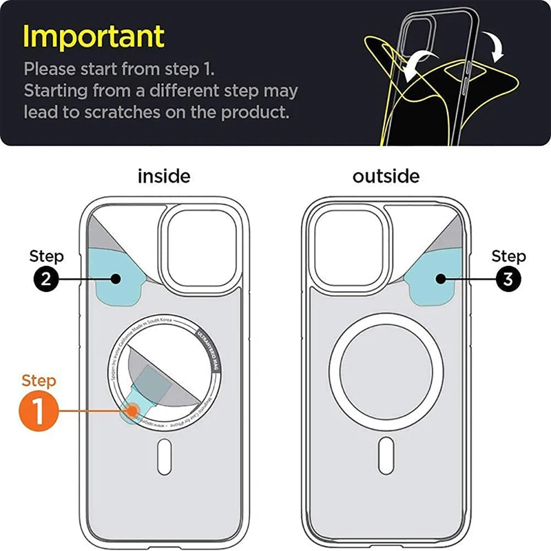 MagSafe Clear Magnetic Case – Shockproof Transparent Cover for iPhone 11–16 Series