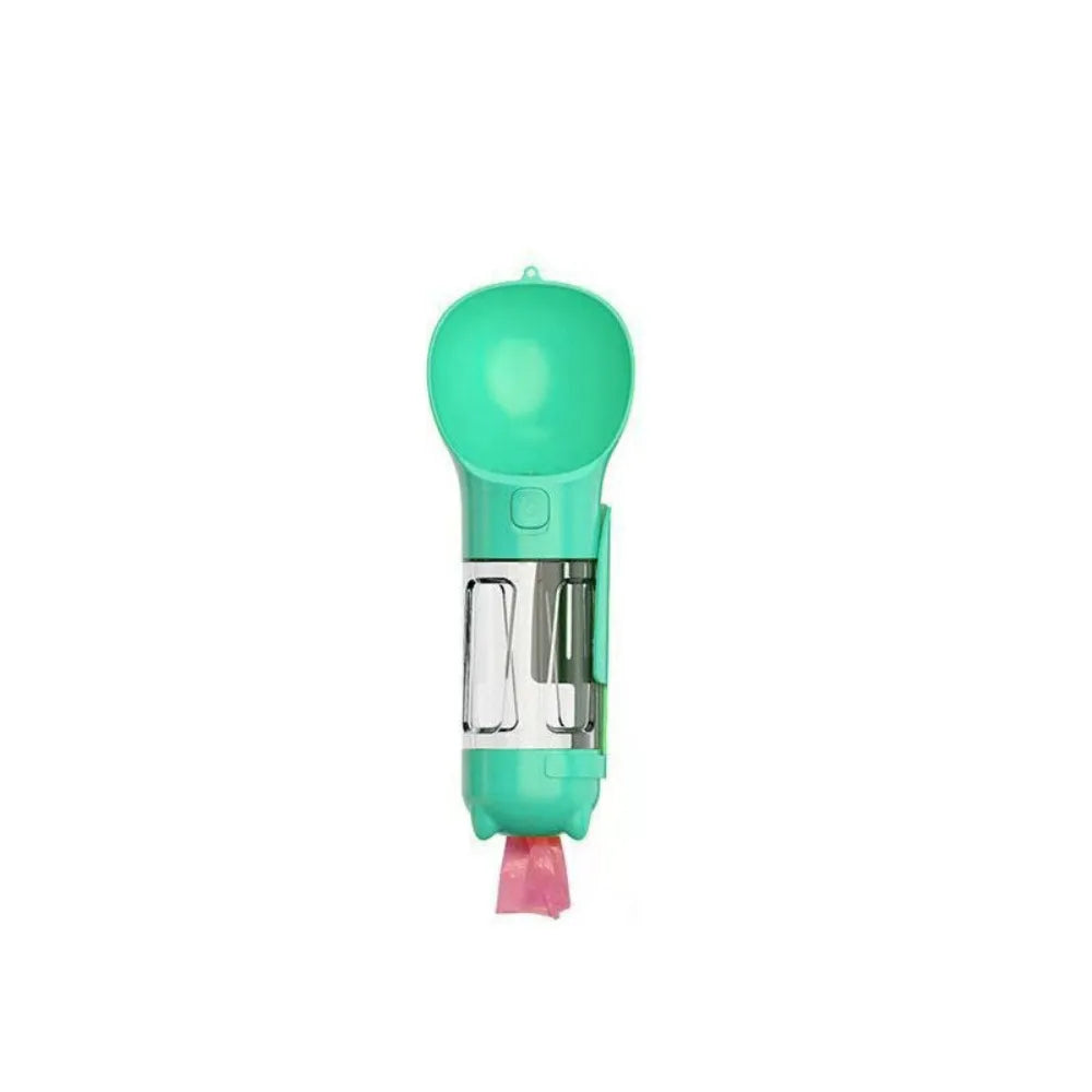 300/500ml Pet Water Food Dispenser 3 in 1 with Trash Bag Box and Shovel Pet Dog Water Bottle Leak Proof Dog Food Feeder Cat