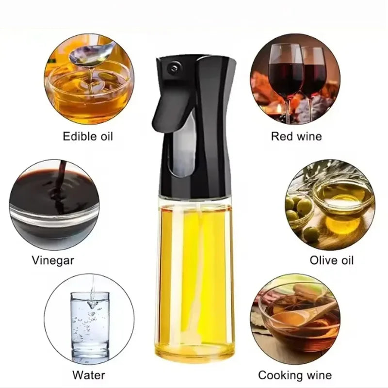 200ml/300ml Kitchen Oil Spray Bottle – Olive Oil Dispenser for Cooking & BBQ