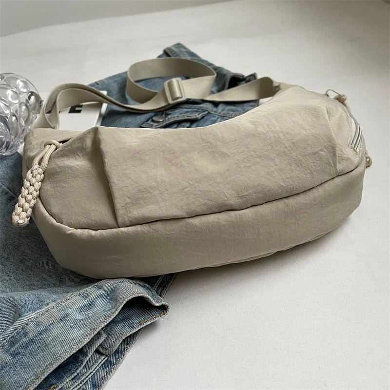 High-Capacity Nylon Crossbody Shoulder Bag for Women
