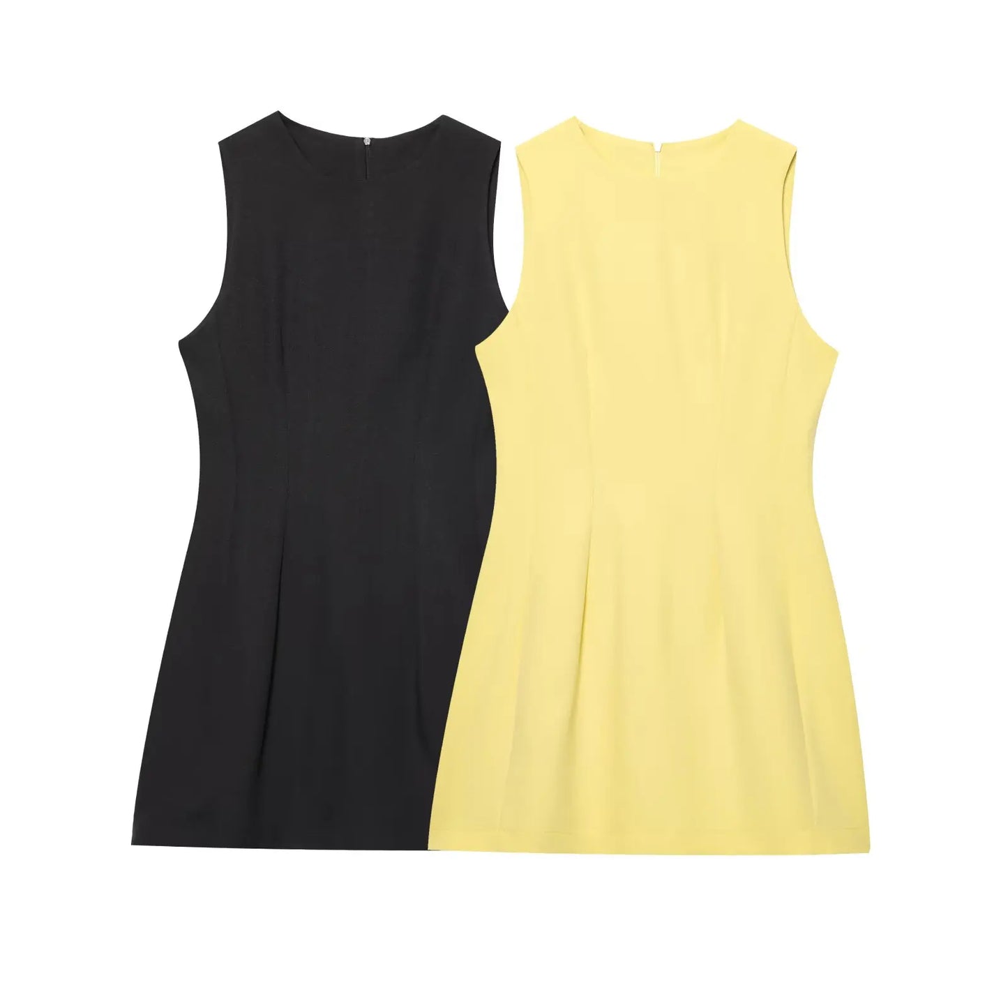Yellow Slim Fit Mini Dress – Summer 2025 Casual Chic
