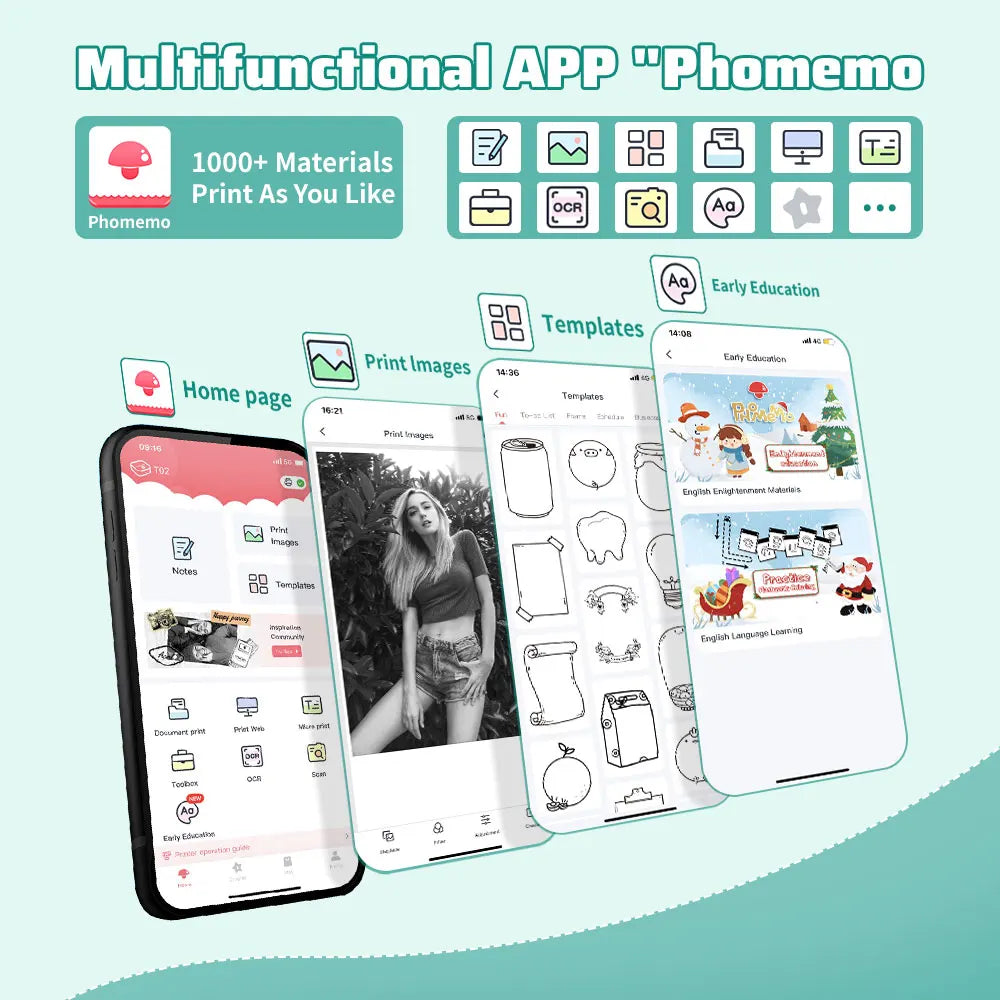 Phomemo T02 Mini Pocket Printer – Bluetooth Thermal Label Maker