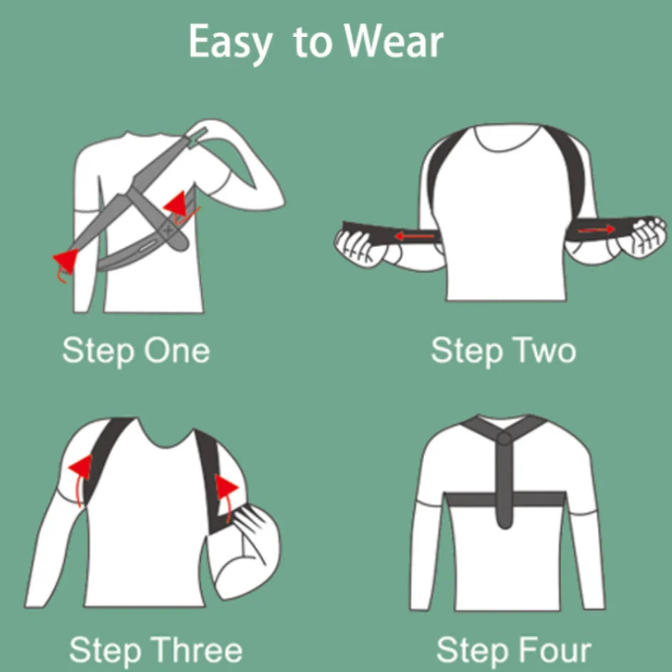 Adjustable Back & Shoulder Posture Corrector Belt