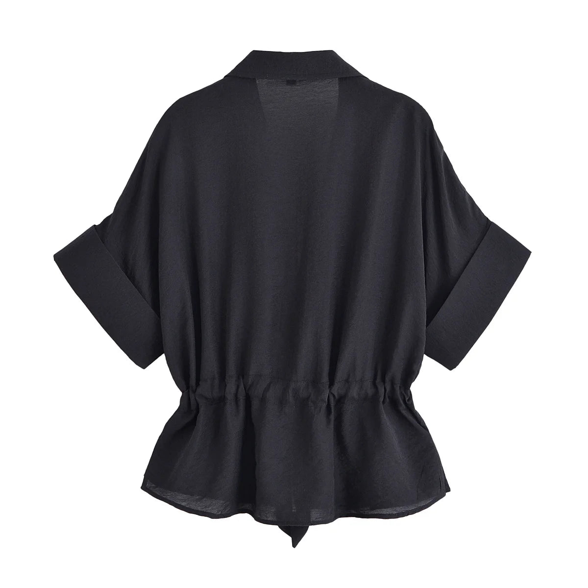 Women’s Summer 2-Piece Set – Loose Shirt & High-Waist Pants