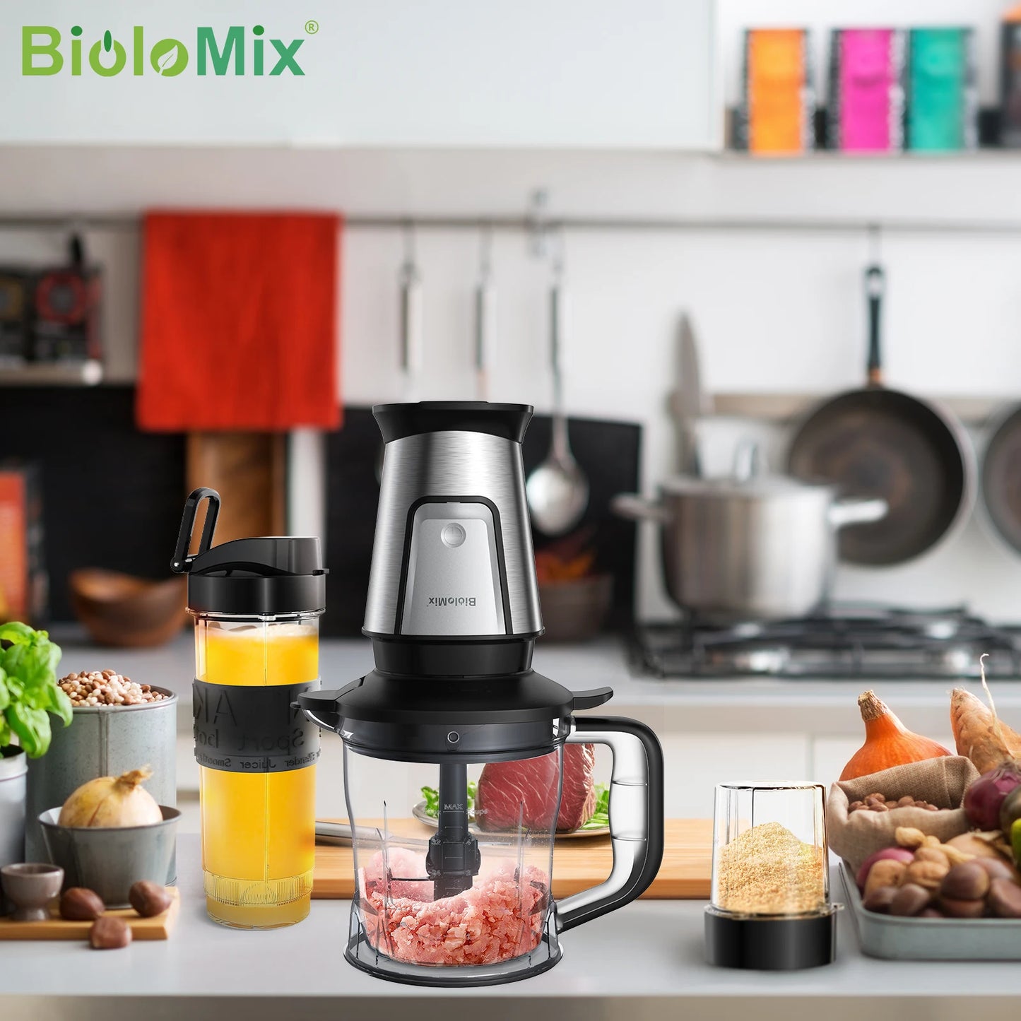 BioloMix 700W 3-in-1 Juicer & Blender
