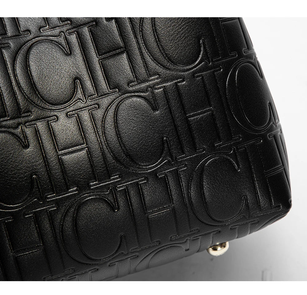 Steel Embossed PU Tote Bag – Elegant Handheld Shoulder Bag for Women
