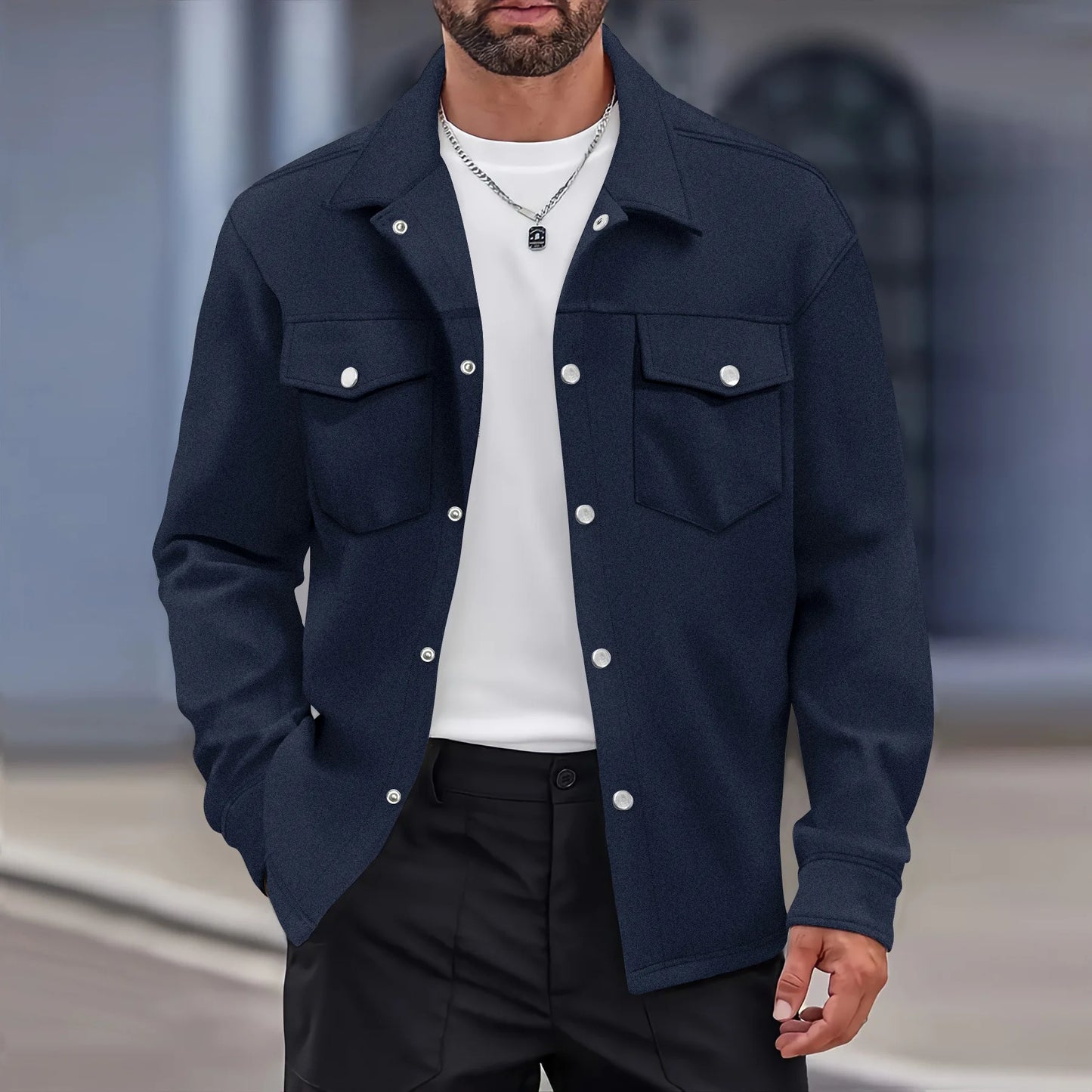Men’s Smart Casual Lightweight Jacket – Spring/Autumn Streetwear | Harajuku Style