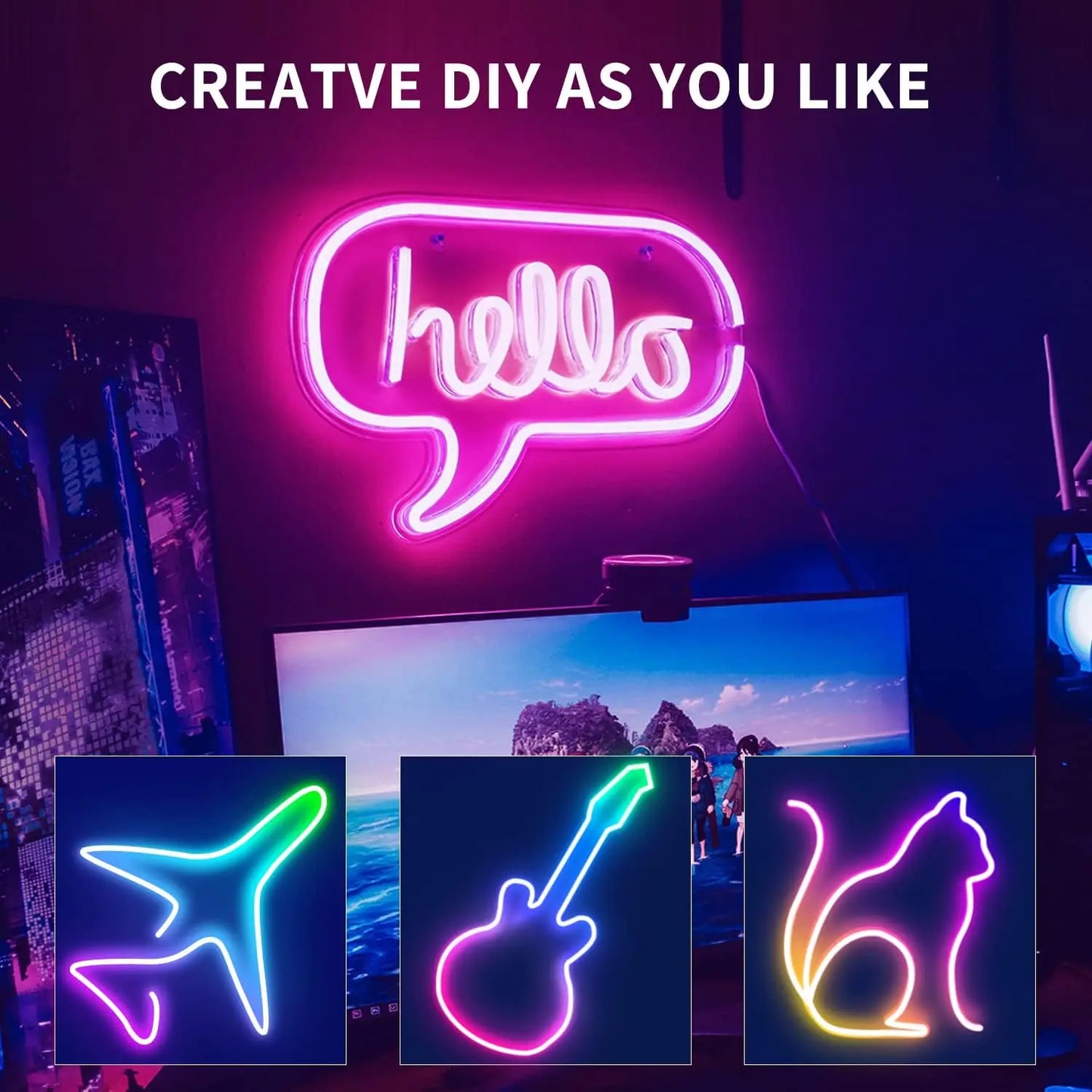RGB Neon LED Strip Lights – Smart App & Music Sync, Waterproof (10M–30M)