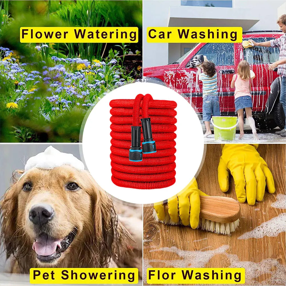 25FT-100FT Expandable Magic Hose Suitable for 3/4 " 1/2" Faucets High-Pressure Car Wash Water Gun Home Garden Watering Hose gard