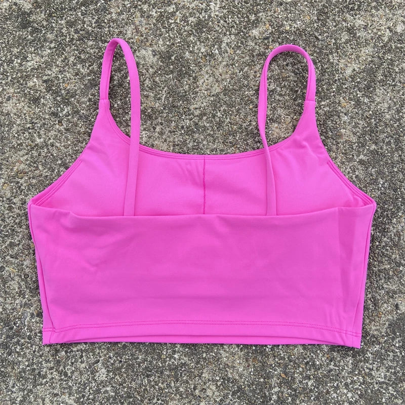 High-Support Sports Bra for Women - Backless, Removable Pads & Breathable