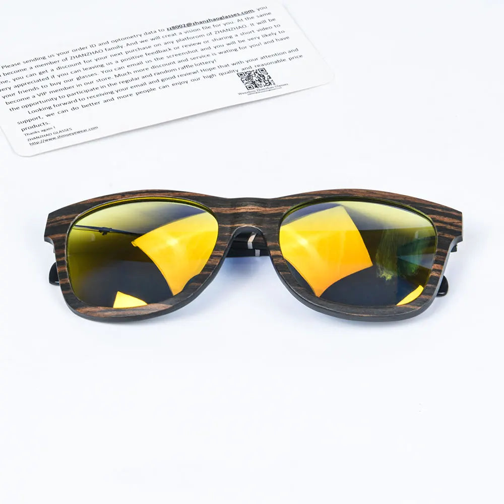 SHINU Wooden Polarized Sunglasses – Handmade UV400 Eyewear for Men & Women