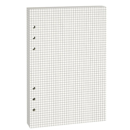 A5 Binder PU Leather 6-Ring Notebook Binder Cover for A5 Filler Paper, Refillable A5 Personal Planner Binder with Magnetic