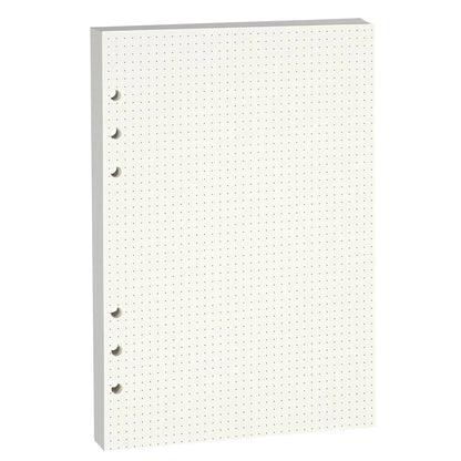 A5 Binder PU Leather 6-Ring Notebook Binder Cover for A5 Filler Paper, Refillable A5 Personal Planner Binder with Magnetic
