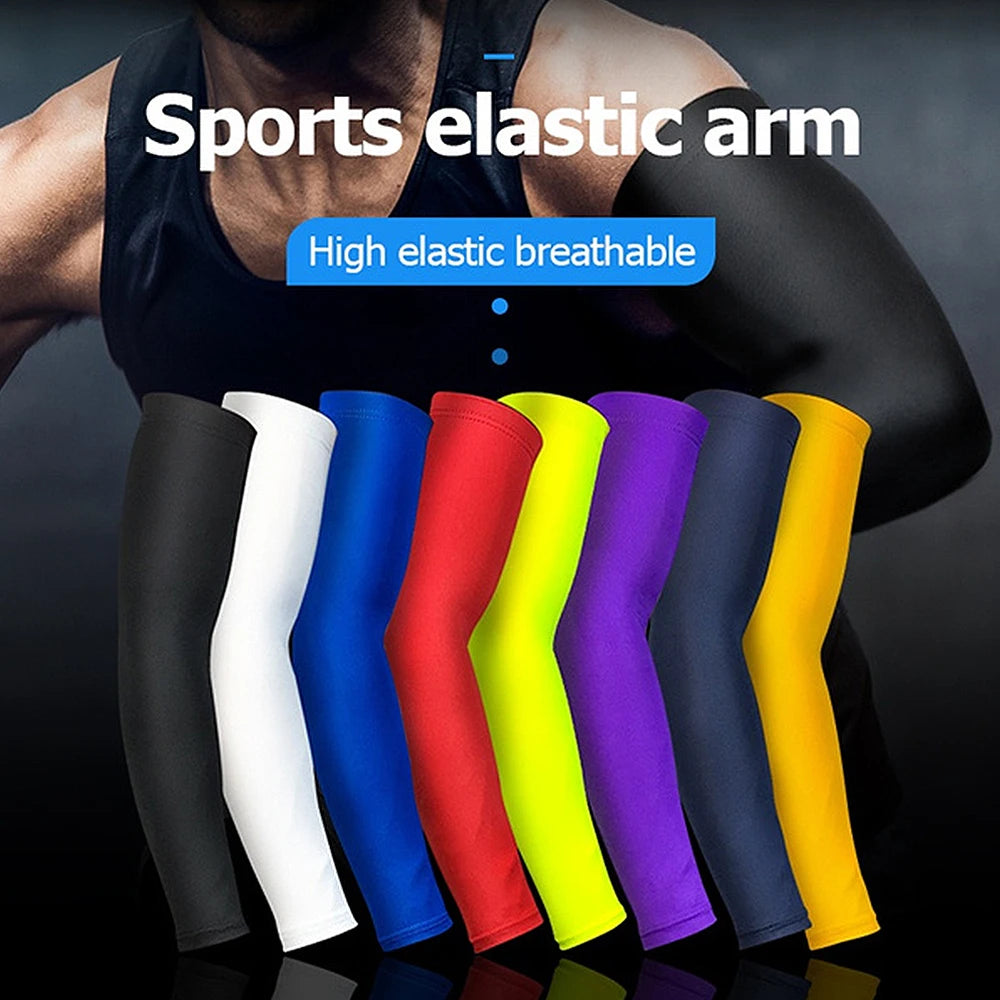 BraceTop 1 PC Sports Cooling Arm Sleeves for Men Women, Outdoor UV Protection Sleeves for Basketball Football Volleyball Cycling