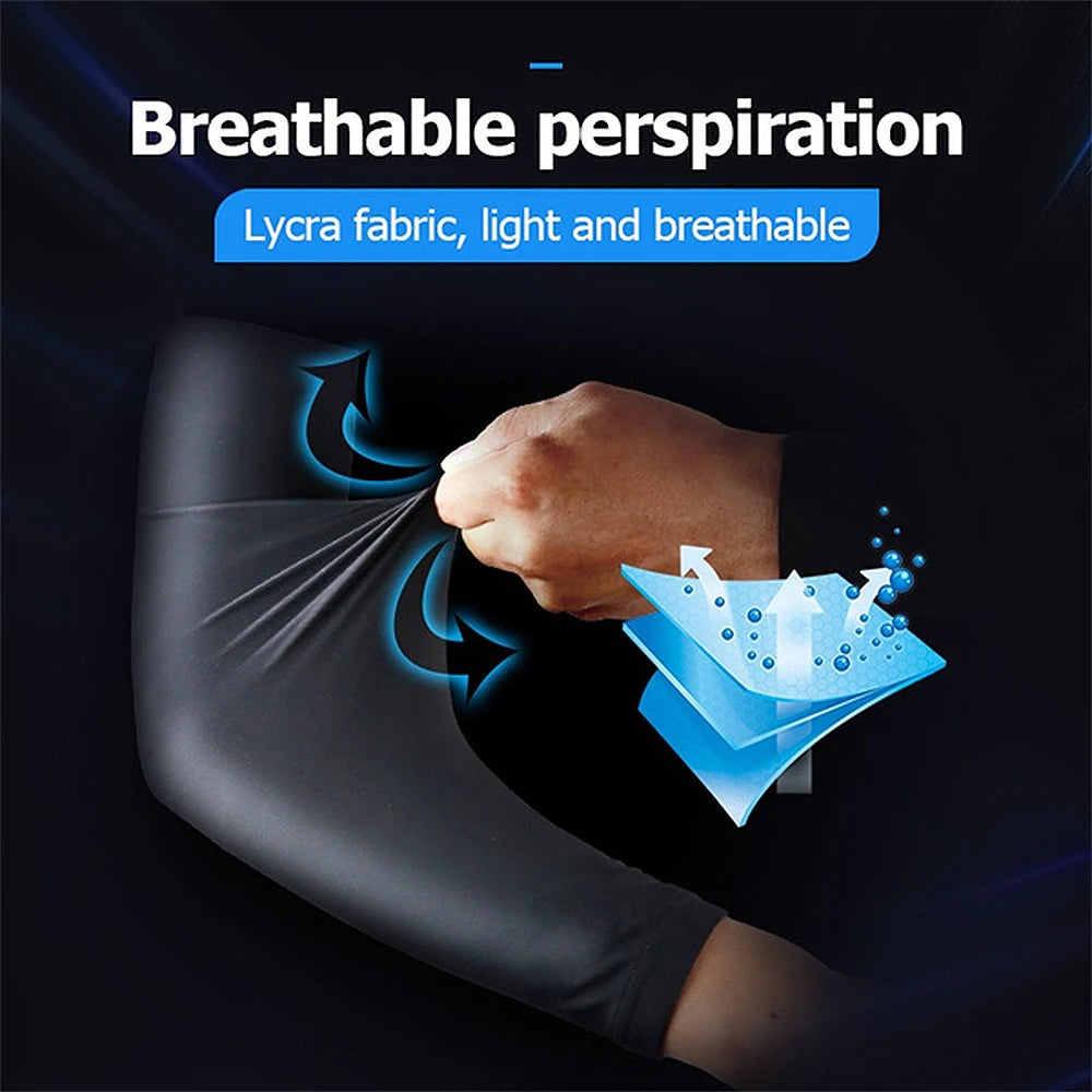 BraceTop 1 PC Sports Cooling Arm Sleeves for Men Women, Outdoor UV Protection Sleeves for Basketball Football Volleyball Cycling