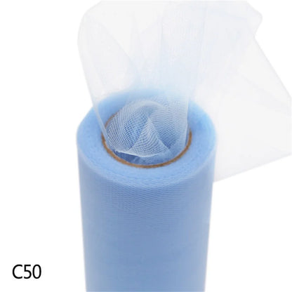 Tulle Roll 15cm 25 Yards Tulle Organza Roll Spool Tutu Fabric Wedding Birthday Decoration Party Supplies Baby Shower Accessories