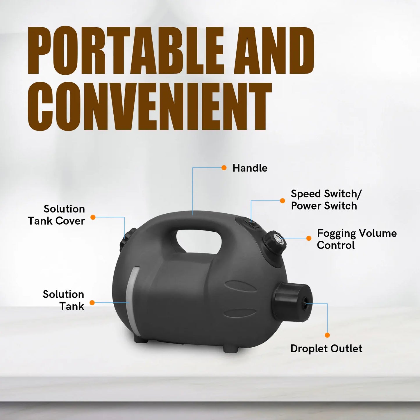 XPOWER Recharge ULV Cold Fogger Operated Electric Cold Automatic Fogger Machine Cordless Orchard Hand Held Eco Sprayer