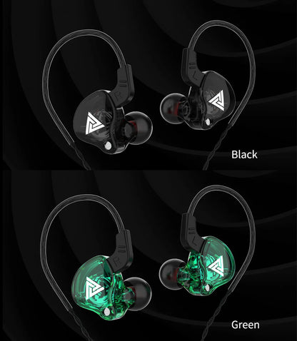 QKZ AK6 SK7 Copper Driver HiFi Wired Earphone with MIC Sport Running Headphones Bass Stereo Headset Music Earbuds fone de ouvido