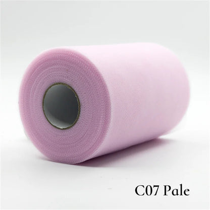 Tulle Roll 15cm 25 Yards Tulle Organza Roll Spool Tutu Fabric Wedding Birthday Decoration Party Supplies Baby Shower Accessories