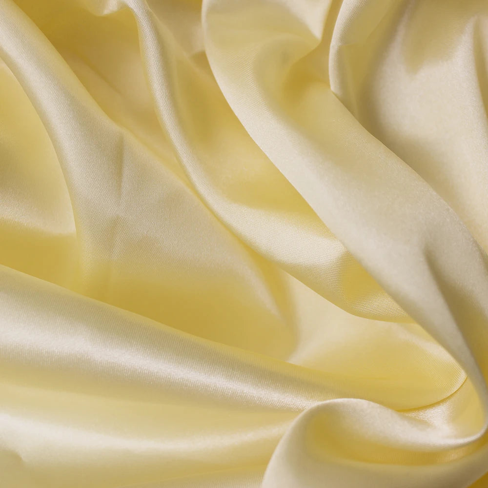 Polyester Satin Fabric Highend Simulation Silk Gift Box Lining Cloth Solid Color DIY Sewing Doll Dress