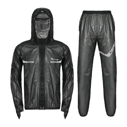WEST BIKING Cycling Raincoat Waterproof Windproof Raincoat Reflective MTB Road Bike Cycling Jacket Pants Suit Men Women Clothes
