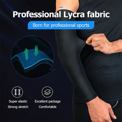 BraceTop 1 PC Sports Cooling Arm Sleeves for Men Women, Outdoor UV Protection Sleeves for Basketball Football Volleyball Cycling