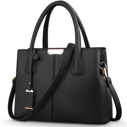 Women’s PU Leather Handbag – Large Fashion Tote & Crossbody Shoulder Bag