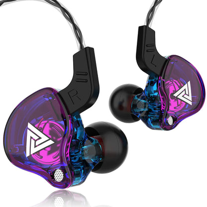 QKZ AK6 SK7 Copper Driver HiFi Wired Earphone with MIC Sport Running Headphones Bass Stereo Headset Music Earbuds fone de ouvido