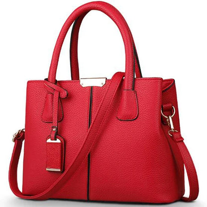 Women’s PU Leather Handbag – Large Fashion Tote & Crossbody Shoulder Bag