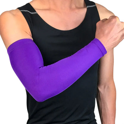 BraceTop 1 PC Sports Cooling Arm Sleeves for Men Women, Outdoor UV Protection Sleeves for Basketball Football Volleyball Cycling