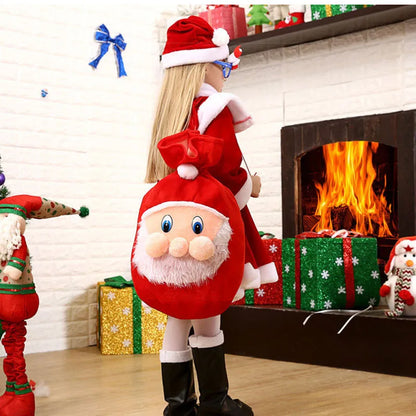 Christmas Dress Cosplay Costumes Santa Claus Costume X-Mas Clothing Outfit Set Dress/Pants Tops Hat Cloak Belt For Boys Girls