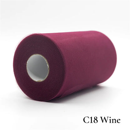 Tulle Roll 15cm 25 Yards Tulle Organza Roll Spool Tutu Fabric Wedding Birthday Decoration Party Supplies Baby Shower Accessories