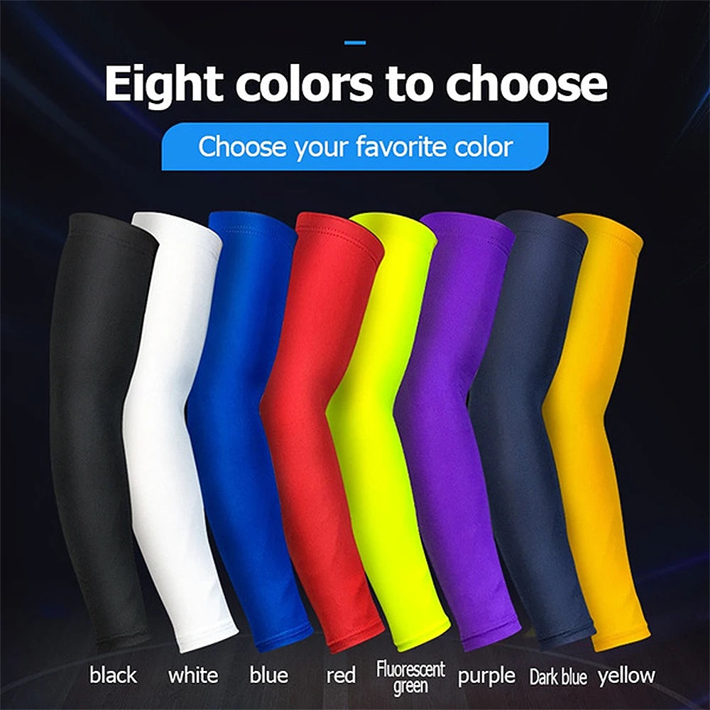 BraceTop 1 PC Sports Cooling Arm Sleeves for Men Women, Outdoor UV Protection Sleeves for Basketball Football Volleyball Cycling